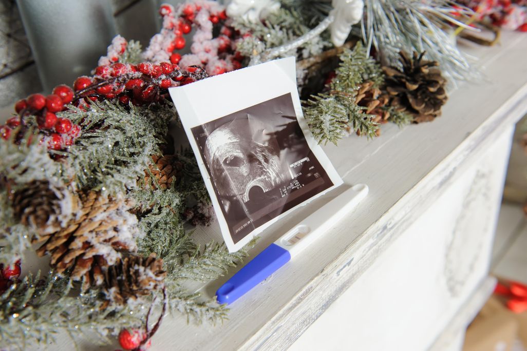 ultrasound pregnancy test christmas