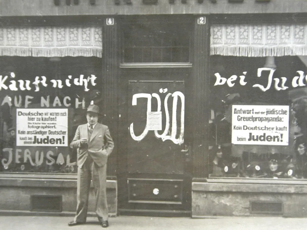 Undated photo of a Jewish store