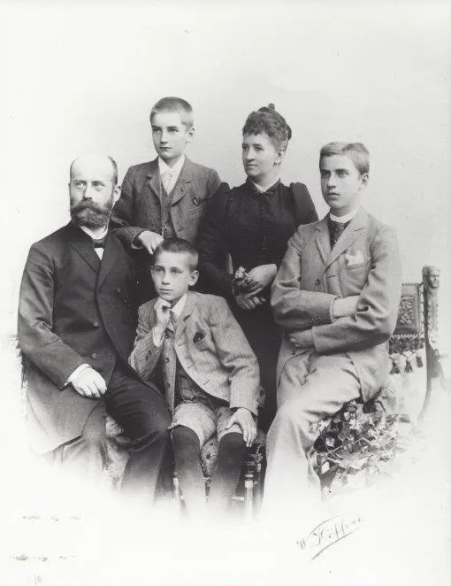 A circa 1892 portrait of the Hesse family