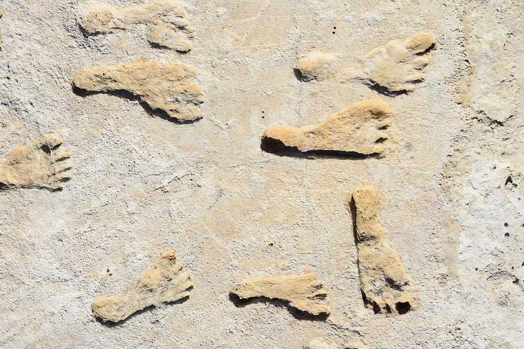 Human Footprints at White Sands