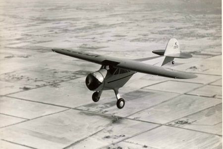This photo, now at the San Diego Air and Space Museum, is from the collection of Mort Brown, the chief test pilot for Cessna from 1937 to 1972. This is the first C-37 off the line; the model was an updated version of the company's award-winning C-34.

Image: Mort Brown Special Collection