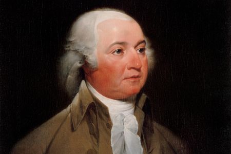 John Adams's official presidential portrait, painted circa 1792 by John Turnbull. 
