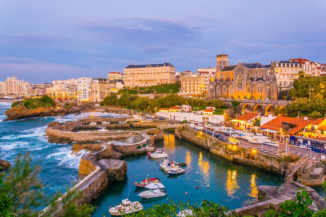 The harbor in Biarritz