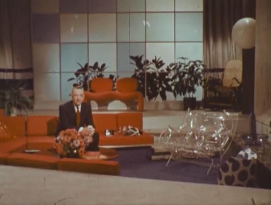 Walter Cronkite in the living room of the future