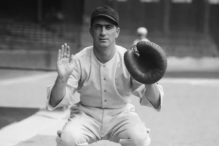 Morris &ldquo;Moe&rdquo;&nbsp;Berg in 1933.&nbsp;Dubbed the &ldquo;brainiest man in baseball&rdquo; due to his knack for languages and quick wit, the catcher joined the OSS in 1943.