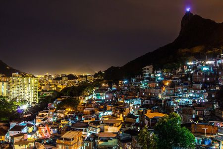Rio's favelas, like Santa Marta (shown here), are no longer blank spaces on Google Maps.