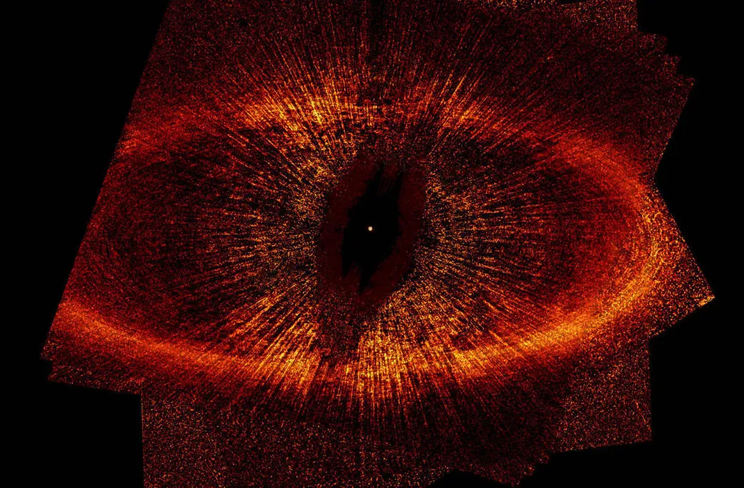 dusty ring around the star Fomalhaut