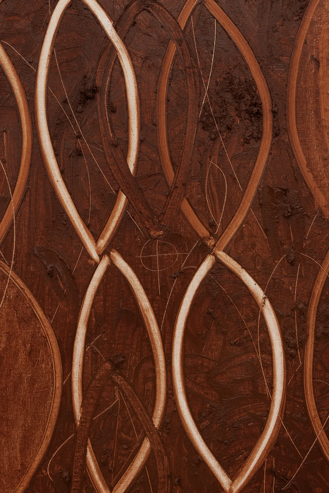 God Painting "The Spirit" (detail), Rashid Johnson, 2025