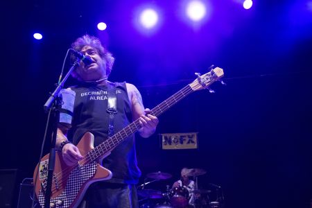 NOFX's Mike "Fat Mike"&nbsp;Burkett, one of the new museum's founders, performing in August&nbsp;