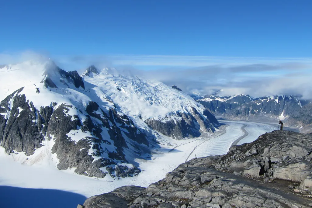 Gilkey Trench, in the Juneau Icefield