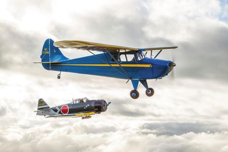 Heritage Flight Museum’s Interstate Cadet and replica Zero will reenact a 1941 encounter.