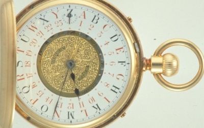 Fleming's double-sided watch showed the "Cosmic Time"