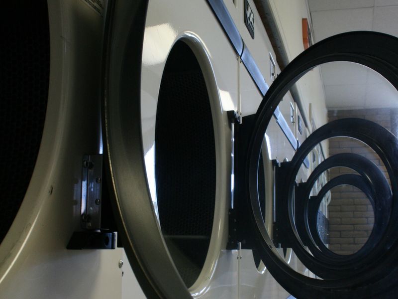 "Laundry Zone" A clean shot, seeing the unique in the mundane