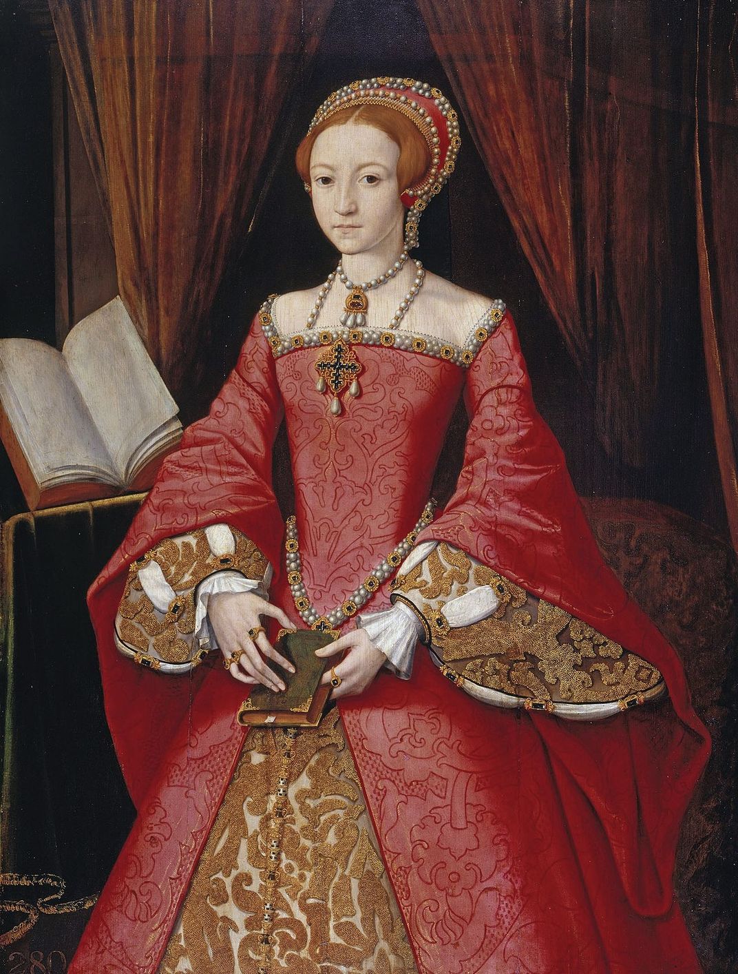 A young Elizabeth Tudor, painted around 1546