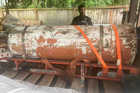 The missile was declared &quot;inert&quot; by members of the&nbsp;Bellevue Police Department&rsquo;s bomb squad.