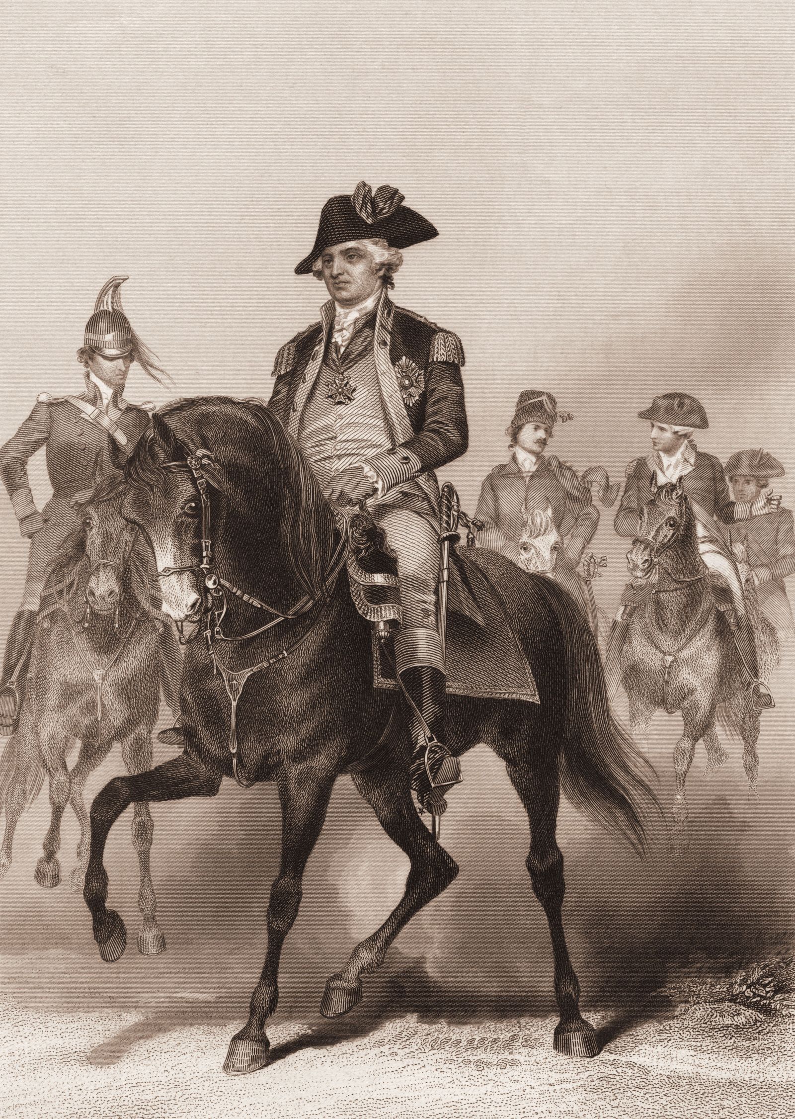 BARON FREDERICK VON STEUBEN Revolutionary War GROLIER STORY OF AMERICA CARD 