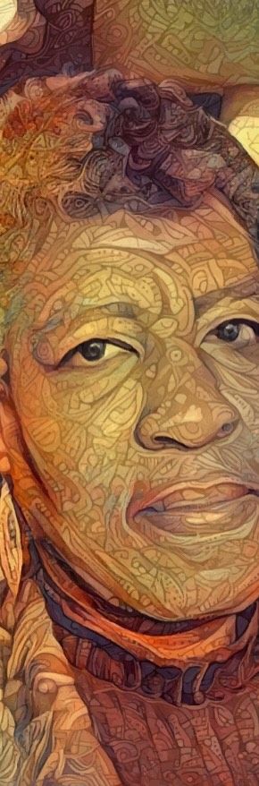 Octavia Butler Portrait from the Featured Futurists series, 2021, Deep Dream