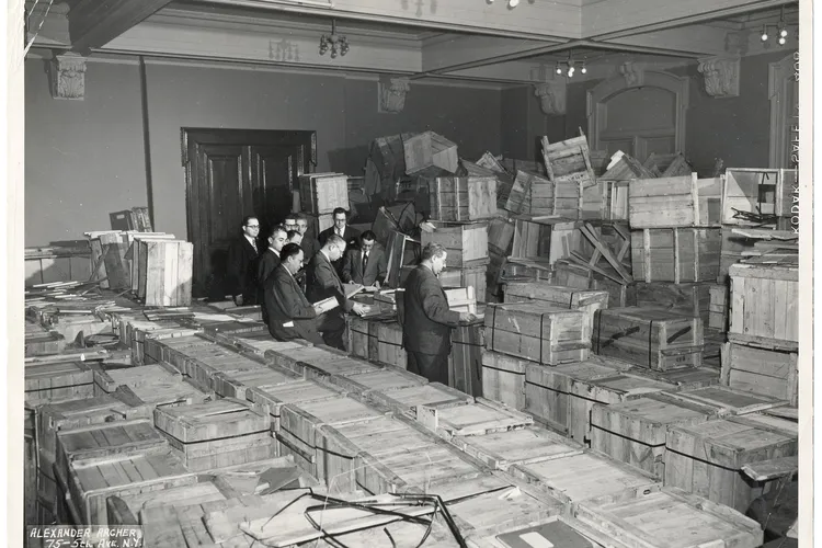 Salvaged materials at YIVO