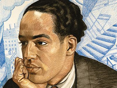 Langston Hughes is one of the many poets featured in the National Portrait Gallery's "Poetic Likeness" exhibition.