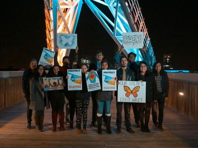 Dream Action Oklahoma (DAOK) vigil at Scissortail Bridge in 2018. (DAOK)