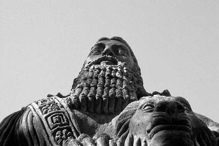 Gilgamesh statue at Sydney University