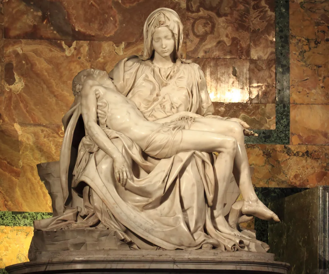 Michelangelo's early <i>Pieta</i> in St. Peter's Basilica, the Vatican