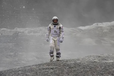 Matthew McConaughey on a stark landscape. The real star of the film, says Lewis, are the panoramic vistas.