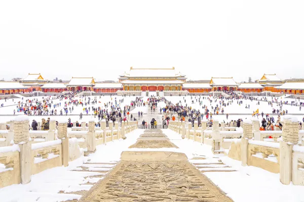 The Forbidden City after snowfall. thumbnail