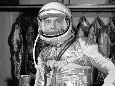 Shepard, a couple of weeks before his first spaceflight in May 1961.