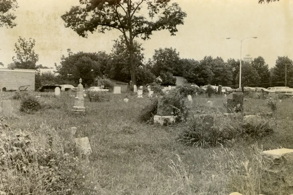 A historic photograph of Lincoln Cemetery