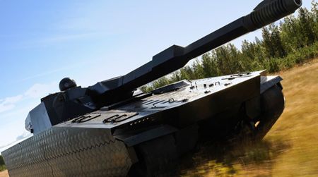 This stealth tank can change its surface temperature at will, making it invisible to infrared cameras.