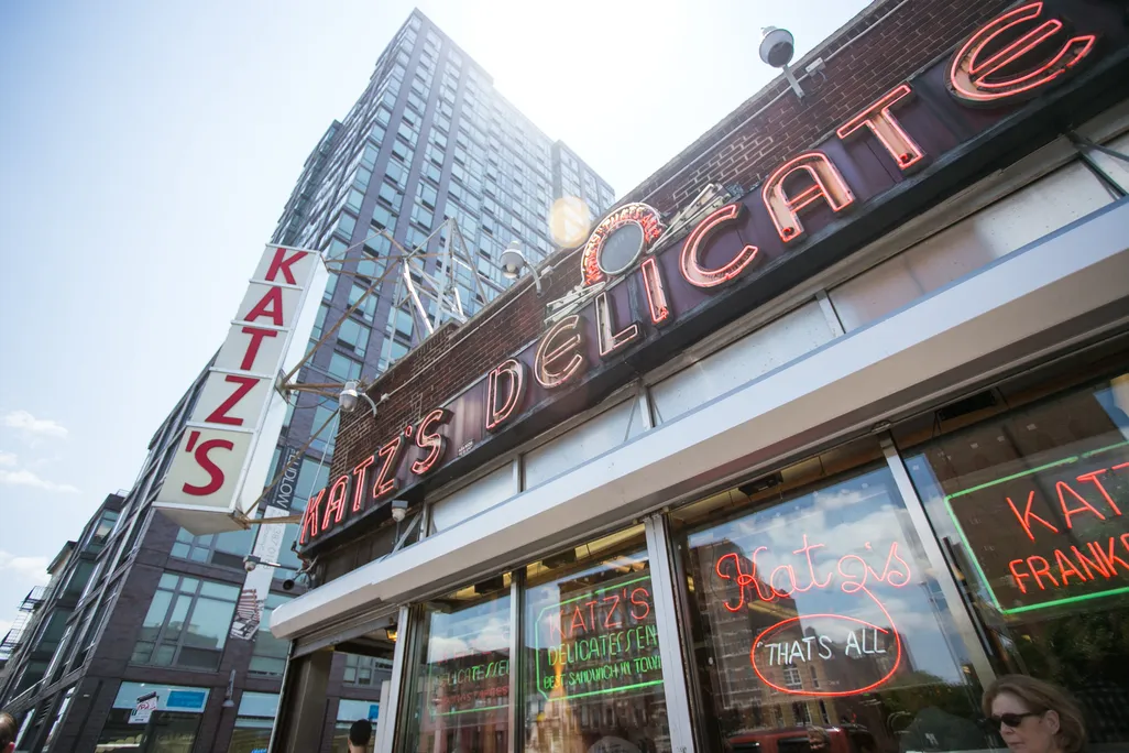 View of Katz's Delicatessen in New York City