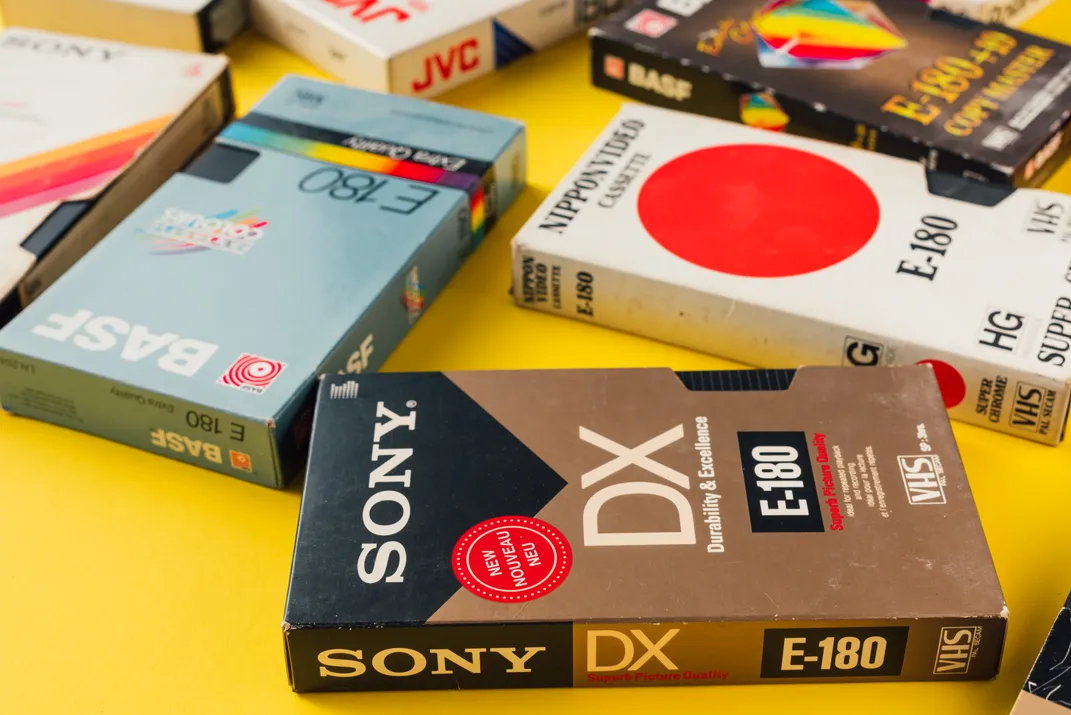 Various VHS video cassettes, 2017