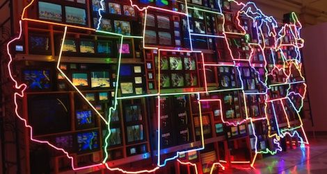 Nam June Paik’s “Electronic Superhighway”