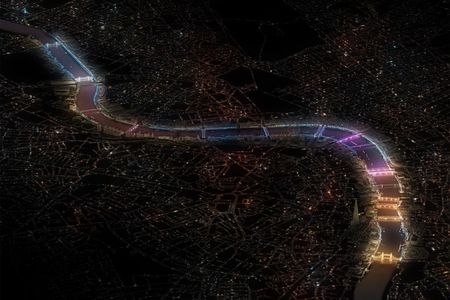 “Current” would turn the entire stretch of the river into a dynamic, multi-colored piece of art.