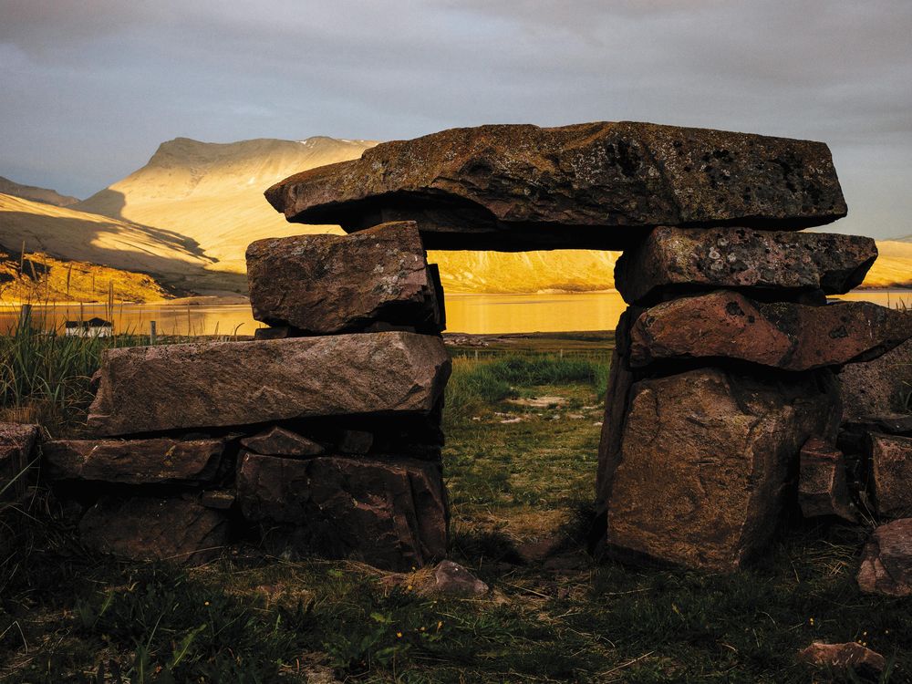 The remnants of a Viking barn