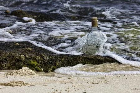 This is not the 101 year old message in a bottle. 