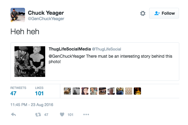 Chuck Yeager’s Wild Week on Twitter