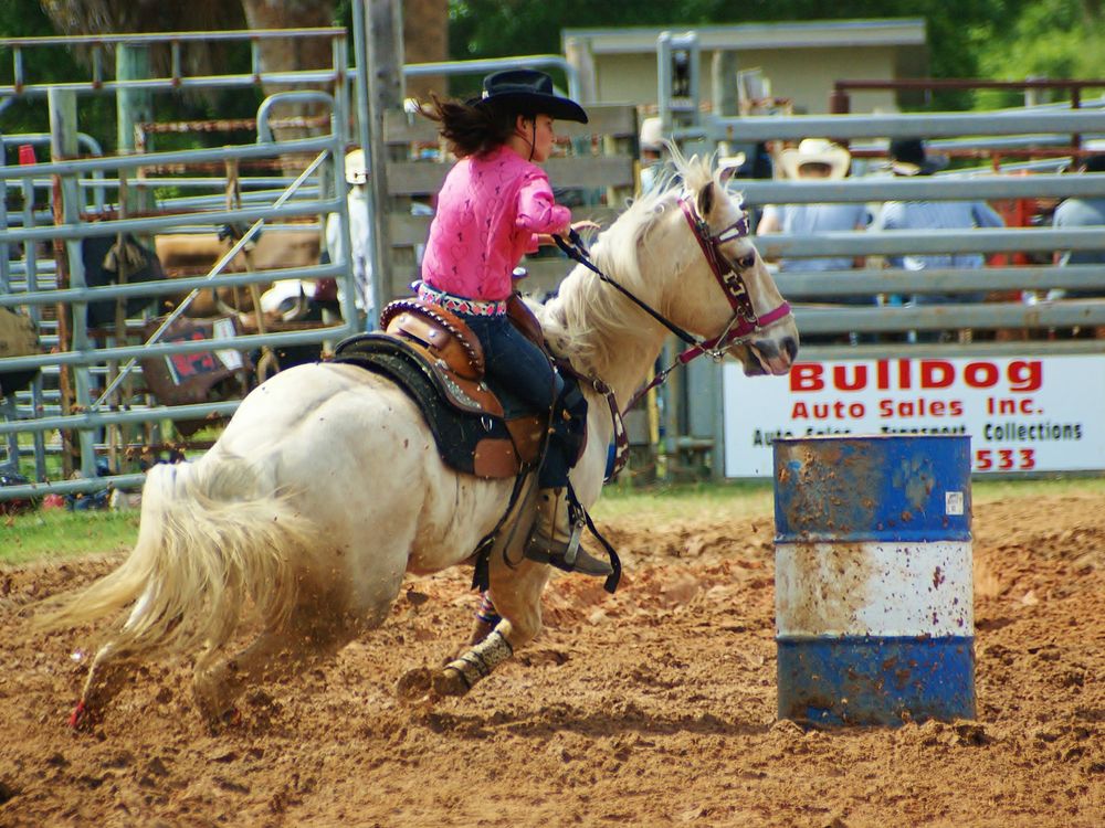 "Barrel Of Fun" Picture taken at Fellsmere Cracker Day Rodeo on 3/7