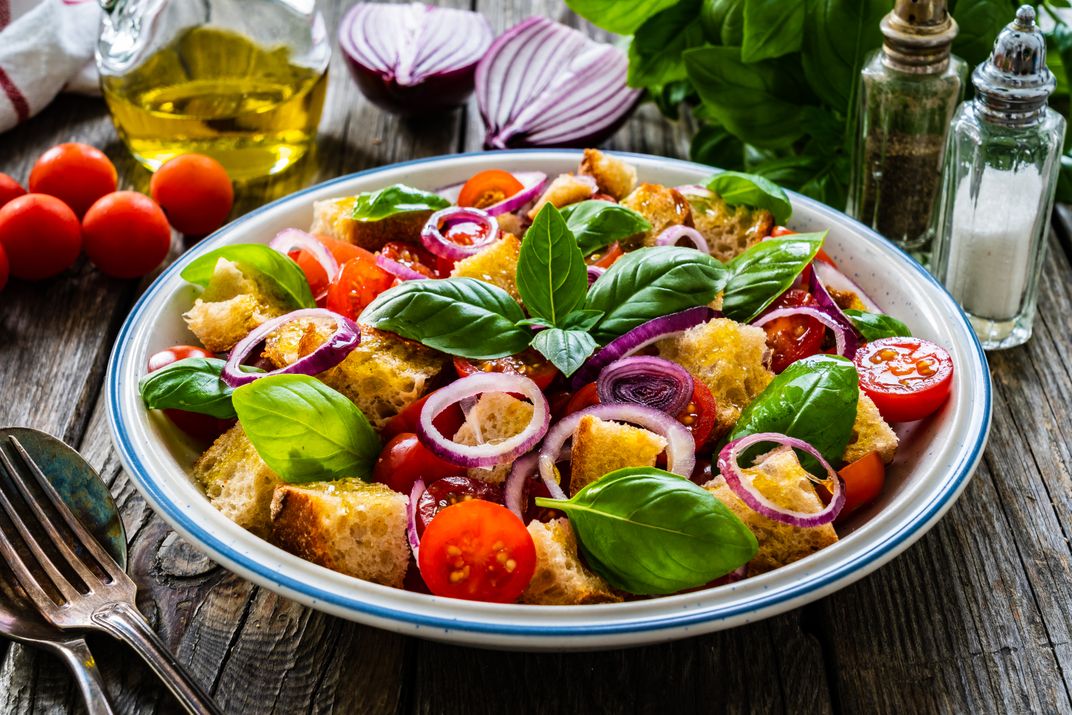 Panzanella, a Tuscan bread salad recipe that dates back centuries