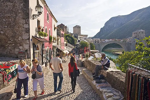 Neretva River Mostar Bosnia and Herzegovina