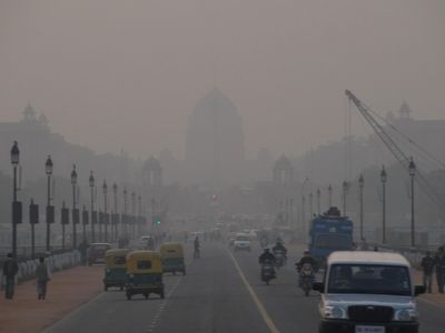 Smog often chokes New Delhi's skies, but this year's cloud is the worst on record. 