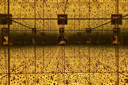 "Slow looking" is impossible in Yayoi Kusama's popular "Infinity Mirror Rooms," which enforce a strict 30-second visitor time limit