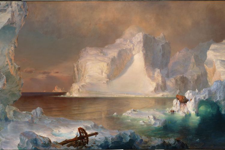 The Icebergs,&nbsp;Frederic Edwin Church, oil on canvas,&nbsp;1861