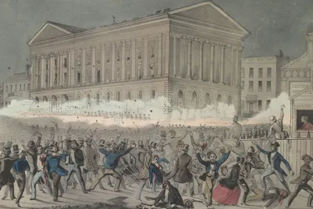 Great riot at the Astor Place opera house, New York on Thursday evening May 10th, 1849