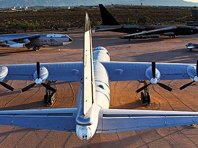 </i>Fort Worth</i>, a B-36J, basks in restored glory.