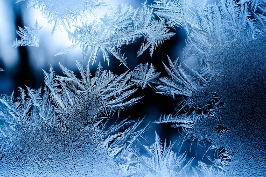 ice on a window