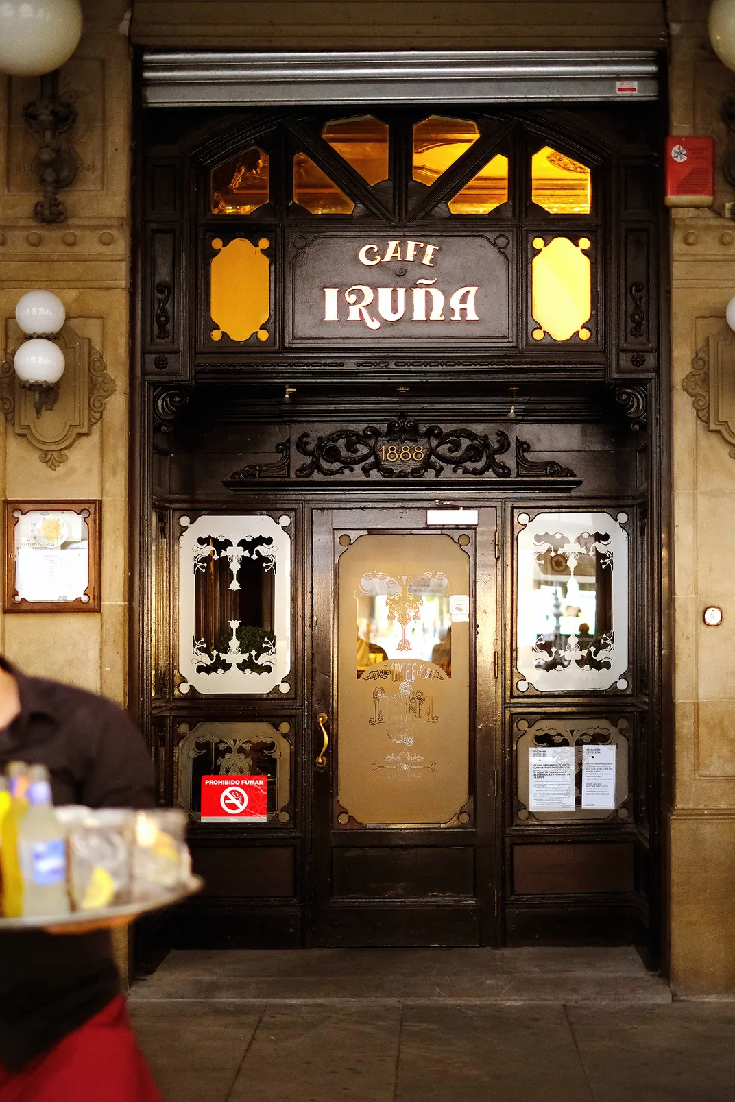 Opened in 1888, Café Iruña was a popular hangout for Hemingway and his friends during the fiesta.