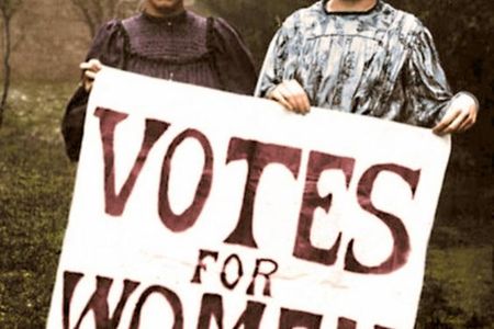 Founders of the Women's Social and Political Union (WSPU), Annie Kenney and Christabel Pankhurst. The group's motto was "deeds, not words," Marshall writes in his blog.