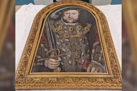 This portrait of Henry VIII was one of 22 in a set commissioned by Ralph Sheldon in the late 16th century.